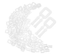 SOIMISS 100 pièces Poignées de Transport Boîtes Carton Antidérapantes PP Transparentes Accessoires de Remplacement pour Cartons de Déménagement Faciles à Installer et Résistantes pour