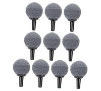 SOIMISS 10pcs Pierre à Air pour Aquarium en Grès, Diffuseur de Bulles Rond Facile à Utiliser et Lavable, Adapté pour Aquarium et Réservoir Hydroponique