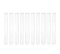 SOIMISS 10pièces Tubes à Essai Verre Transparent Résistant Chaleur de Hauteur pour Expériences et Laboratoire