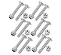 SOIMISS 12 Ensembles Foosball Table Screws and Nuts Kit Metal Connecting Bolts and Furniture Fasteners for Table Football Repair