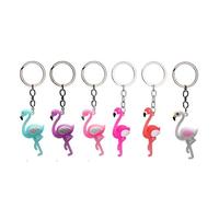 SOIMISS 12 pcs Flamingo Suspendus Porte-clés Ornement De Mode Porte-clés Pendentif Creative Porte-clés Décor (6 Couleurs, 2 pcs Chaque) Pendant Decor