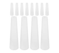SOIMISS 12 Pièces Bobineuse à Fil Conique en PVC Blanc pour Production Textile Professionnelle Enroulement Précis et Adaptabilité à Diverses Lignes de Fabrication, Accessoire Broderie