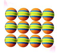 SOIMISS 12 pièces Colorées à Rayures Eva pour Jouets Interactifs Ludiques pour Animaux Orange Bleu Jaune Vert