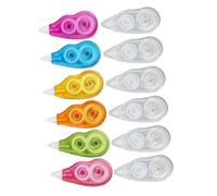 SOIMISS 12 pièces Lot de Rubans Correcteurs pour Étudiants Portable et Pratique Correction Précise avec Capacité Mètres sans Marque Arc Ciel pour École et Bureau