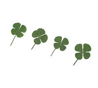 SOIMISS 12 Pièces Materiel de Bricolage Fleurs pressées bandouliere Charme de Fleur Bonne Chance Quatre Feuilles Accessoires Pendentif Plantes séchées pour Bijoux Collier Matériel Trèfle