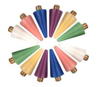 SOIMISS 12 pièces Nail Picker Tip Replacement Pen Wax For Nail Art Tools Double-ended Pen Set For Rhinestones And Gems Application