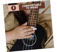 SOIMISS 12 Pièces Set de Médiators pour Guitare Inoxydable et Celluloïd Blanc Protège-doigts Pouce et Index pour Guitare Acoustique Banjo Ukulélé Basse et Mandoline