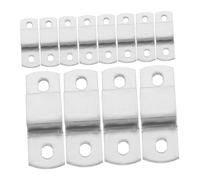 SOIMISS 12 pièces U-shaped Stainless Steel Square Tube Clamps Pipe Support Hangers Resistant To For Indoor Outdoor Use