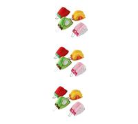 SOIMISS 12pièces Poche à Monnaie Créative Forme De Fruits Peluche De Rangement Triangle Pastèque Fruit du Dragon Kiwi