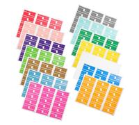 SOIMISS 14 feuilles Étiquettes Câbles Multicolores Autocollantes Résistantes à Leau pour Organisation et Identification des Fils Électroniques