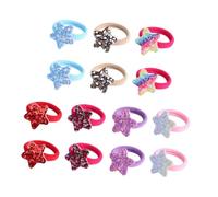 SOIMISS 14 pièces Élastiques à Cheveux Paillettes Colorées Serre-tête Étoile Dégradé Accessoires pour Queue de Cheval Bandeaux Élastiques Doux pour Cheveux Fins et Moyens