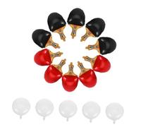 SOIMISS 15 Pièces Ballons Pingpong Thème Tennis de Table Décorations Réutilisables pour Fêtes Tournois et Clubs Ballons Aluminium Rackets et Balles Rouge Noir Blanc