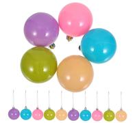 SOIMISS 15 Pièces Boules de Noël Plastique Grandes Boules Noël Décoration Sapin Suspendues Incassables Ornements Festifs pour Fêtes Mariage Ambiance Familiale