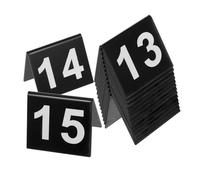 SOIMISS 15 pièces Marqueurs Numéro Acrylique Noir Blanc Stable et Épais pour Crime et Jeu Détective Signalisation Table Restaurant Compacte et Visible