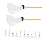 SOIMISS 15 Pièces Mini Balai Portable et Mini Balayette Accessoires Miniatures Réalistes pour Décoration de Fête et Collection