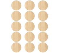 SOIMISS 15 Pièces Tranches Rondes en Bambou Naturel 8 Cm Non Finies pour Peinture Artisanale Diy, Cercle Inachevé Portable pour Activités Créatives et Décorations D'art et Bricolage