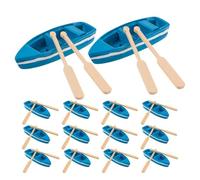 SOIMISS 16 Ensemble Miniature Bateaux Résine Décor DIY Paysage Marin Micro Figurines Sculptées pour Bricolage Thématique Plage
