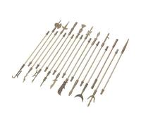 SOIMISS 18 pcs Miniature Zinc Alloy Ancient Arms Models Miniature Chinese Ancient for Educational Collection and Home Decoration