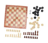 SOIMISS 1Ensemble Jeu Échecs Bois Échiquier Portable pour Garçon Fille et Familles pour Activités à Maison Voyage Plein Air