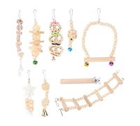 SOIMISS 1Ensemble Jouets à Mâcher pour Perroquet Suspendu Naturel avec Balancement et Accessoires Colorés Paradis de Jeu et Décoration pour Oiseaux