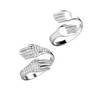 SOIMISS 1Paire Cuivre pour Couple et Zircon de Parfait pour Saint