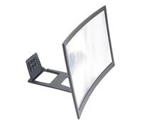 SOIMISS 1Pièce Amplificateur Écran pour Téléphone Incurvé Agrandisseur Écran Mobile Noir avec Support Stable pour Seniors Protection Yeux et Confort Visuel