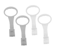 SOIMISS 2 Anneaux de Sécurité Garçon Fille pour Berceau Portable Gris et Blanc Anneaux de Tirage pour Entraînement Marche Accessoires pour Garçon Fille Aide Position Debout