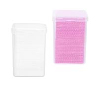 SOIMISS 2 Boîtes de Lingettes en Coton pour Colle Extension Cils, sans Peluche, Empêchant le Col de Bouteille de Se Boucher, pour Salons de Beauté et Usage à Domicile