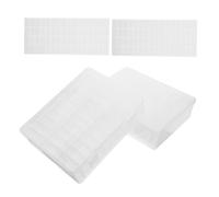 SOIMISS 2 Ensembles Boîte de Rangement Transparent avec Compartiments Multiples et Stickers Organisateur Portable pour Bijoux Perles et Accessoires Nail Art Compact et Résistant pour
