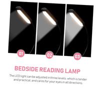 SOIMISS 2 ensembles Lampe de Lecture LED Rechargeable avec Pince pour Pupitre et Chevet Lampe de Bureau Niveaux de Luminosité Température de Couleur Variable pour Lecture et Musique