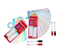 SOIMISS 2 Jeux De De Multiplication : Cartes De Jeu Mathématiques Réutilisables Avec Surface Effaçable - Outils D'apprentissage Des Mathématiques Pour Enfants