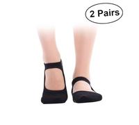 SOIMISS 2 paires Chaussettes de Yoga Antidérapantes Coton Premium Protection et pour et Exercices Confortables et Respirantes