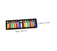 SOIMISS 2 pièces Abacus Coloré Rangées Mathématique et Outil Pédagogique pour Garçon Fille à et Classe