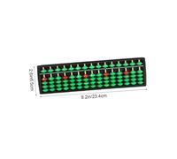 SOIMISS 2 pièces Abacus Éducatif Portable Boulier Chinois Traditionnel Rangées Outil Apprentissage Arithmétique pour Garçon Fille et Compact pour École et Maison