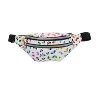 SOIMISS 2 Pièces Banane de Rangement Rangement Ceinture Fille Sacs Chignon pour la Mode féminine bandoulière Tendance à bandoulière Femme Chiffon Blanche