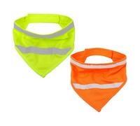 SOIMISS 2 Pièces Bandana pour Animaux de Compagnie, Écharpe pour Chiens Fluorescente en Polyester, Lavable, Confortable, Tour de Cou 40-52mm, pour Promenades Nocturnes, Chiots