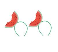 SOIMISS 2 Pièces Bandeau pastèque tridimensionnel faveurs Chapeau femmes Bandeau pastèque femme Bandeau estival pastèque tête bandana fruit accessoires pour cheveux d'été bandeaux de fête