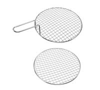 SOIMISS 2 pièces Barbecue Acier Inoxydable Maille Barbecue Coréenne Renforcée Résistante Haute Température pour Grillades Au Usage Professionnel et Extérieur