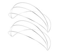 SOIMISS 2 pièces Base de Couronne DIY Électrophorétique Blanc pour Bandeau Mariée Cadre de Coiffe Festival Simple et Résistant Accessoire de Décoration Cheveux pour Fête et Mariage
