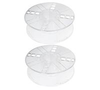 SOIMISS 2 pièces Bobines Imprimante Transparentes Plastique Enrouleurs Creux Pratiques et Polyvalents pour Accessoires Filament Filament Bobine Imprimante