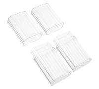 SOIMISS 2 Pièces Boîte de Rangement Transparente Compacte et Portable pour Cotons-tiges Cure-Dents et Accessoires Boîte Réutilisable pour Voyage et Organisation Small Cotton Swab Holder