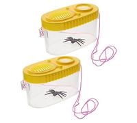 SOIMISS 2 pièces Boîte Loupe Insectes Portable avec Couvercle Grossissant Mesure Observateur Insectes Garçon Fille pour Exploration Nature et Étude des Petits Animaux