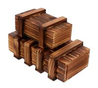 SOIMISS 2 pièces Boîte Puzzle Bois Coffret Éducatif Encastrable Éveil Montessori pour Garçon Fille et Adultes Puzzle de Coffret Cadeau