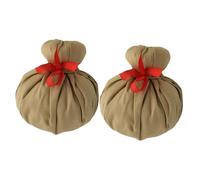 SOIMISS 2 pièces Boule de Massage Chinoise Aux Naturelles Chauffant Spa Thaï Compact pour Acupression Fatigue et Douleurs Musculaires Portable pour Maison Bureau et Voyage
