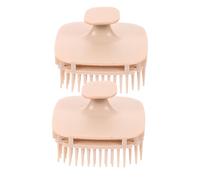 SOIMISS 2 Pièces Brosse à Shampoing Carrée Lot pour Massage Nettoyage et Conception Ergonomique Outil Durable pour Élimination Pellicules et Relaxation