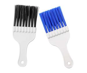 SOIMISS 2 Pièces brosse de nettoyage du condenseur refroidissement peigne à ailettes peignes conditionneur radiateur peluche faire le ménage alimentation ca accessoire ca Plastique