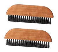 SOIMISS 2 pièces Brosse de Nettoyage pour Machine à Café Brosse à Main Fine Résistante Chaleur pour Moulin à Café et Expresso Accessoire Pratique pour Entretien Quotidien