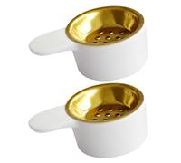 SOIMISS 2 pièces Brûleur Dencens Céramique Moderne Support Compact pour Bâtons et Cônes Accessoire de Décoration de Bureau et Maison Diffuseur Darôme Portable pour Ambiance Paisible
