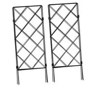 SOIMISS 2 pièces Cadre de Plantes Grimpantes Pliable Treillis de Jardin Robuste pour Tomates et Support Extérieur pour Patio Pelouse et Jardin