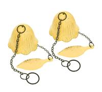 SOIMISS 2 Pièces Carillons Vent Japonais Fonte Cloche Suspendue Fer pour Jardin Extérieur Décoration et Résistante Aux Intempéries